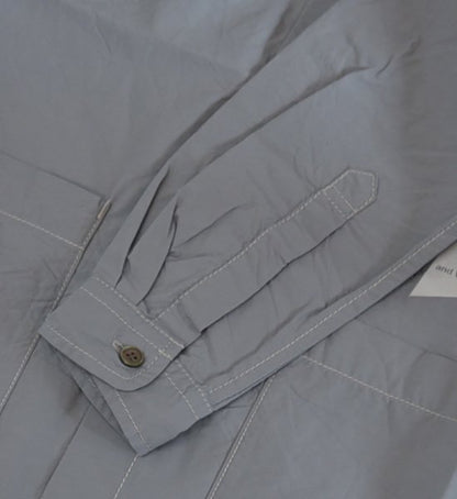 【and wander】アンドワンダー women's CORDURA typewriter long shirt "4Color"