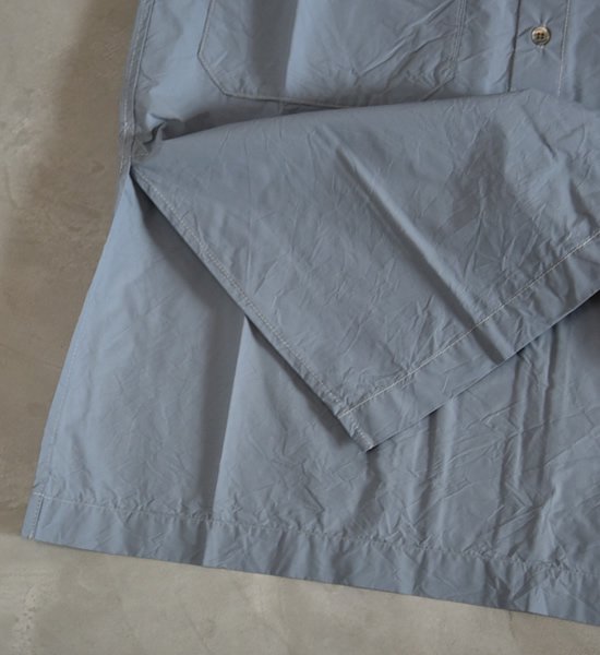 【and wander】アンドワンダー women's CORDURA typewriter long shirt "4Color"