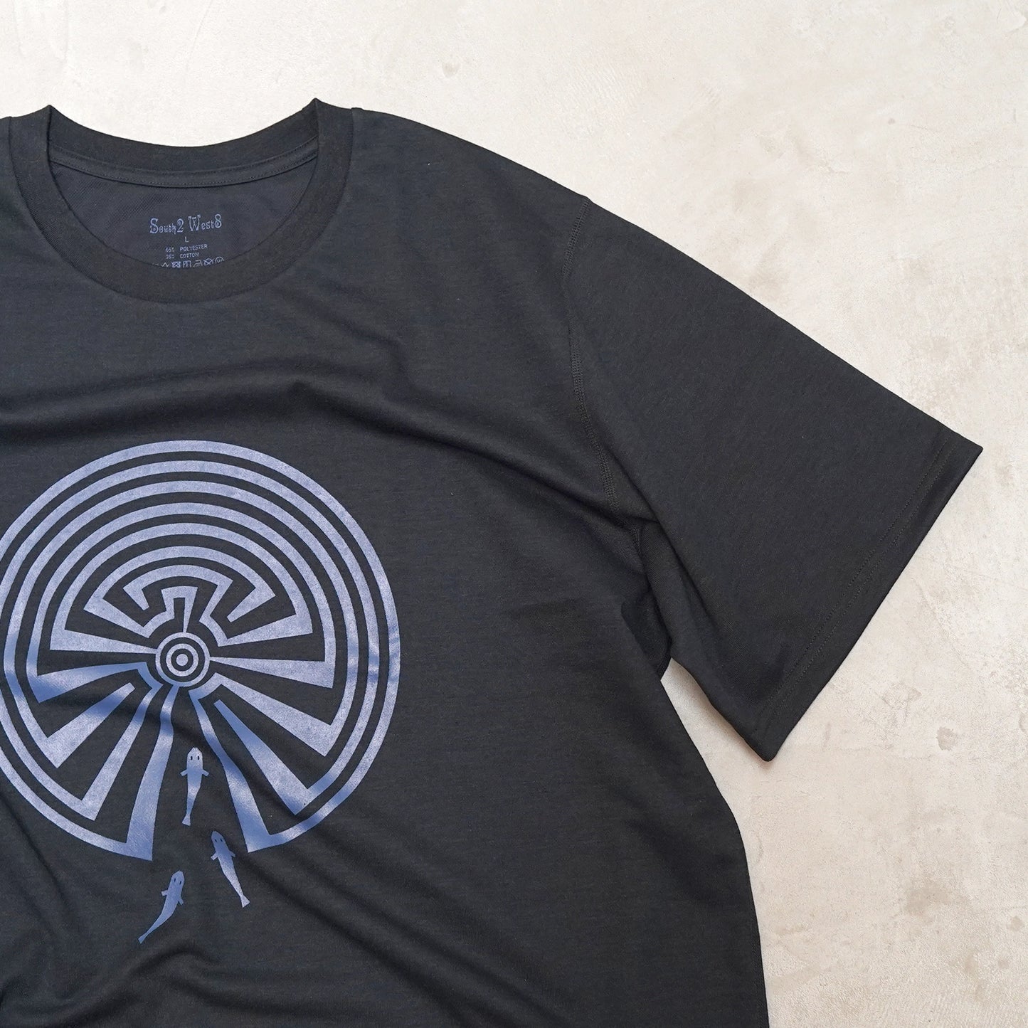 【South2 West8】サウスツーウエストエイト men's S/S Crew Neck Tee - Maze "2Color" ※ネコポス可