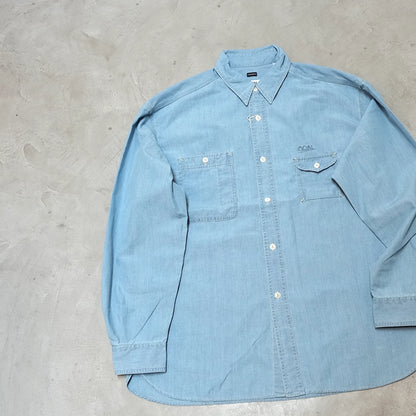 【nanamica】ナナミカ men's Regular Collar Chambray Shirt "Light Indigo"