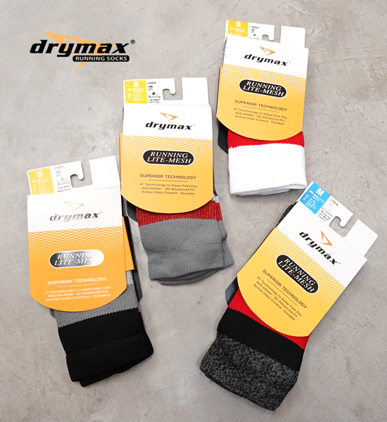 【drymax】ドライマックス Running Lite-Mesh (Crew) "5Color" ※ネコポス可
