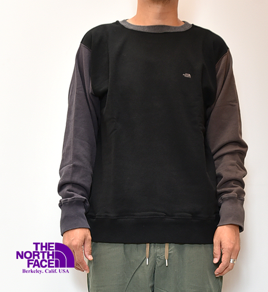 【THE NORTH FACE PURPLE LABEL】ノースフェイスパープルレーベル Crew Neck Panel Sweat ”Black”