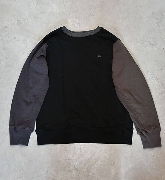 【THE NORTH FACE PURPLE LABEL】ノースフェイスパープルレーベル Crew Neck Panel Sweat ”Black”