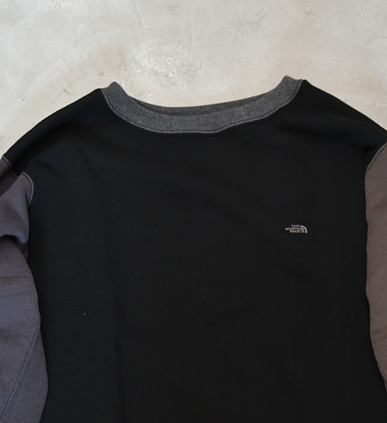 【THE NORTH FACE PURPLE LABEL】ノースフェイスパープルレーベル Crew Neck Panel Sweat ”Black”