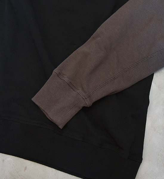 【THE NORTH FACE PURPLE LABEL】ノースフェイスパープルレーベル Crew Neck Panel Sweat ”Black”