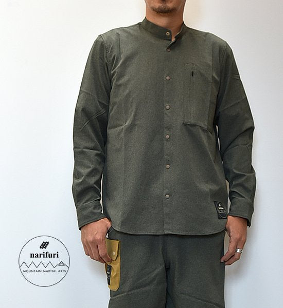 【Mountain Martial Arts】マウンテンマーシャルアーツ men's MMA×narifuri Dot Camo Band Collar Shirts "2Color"