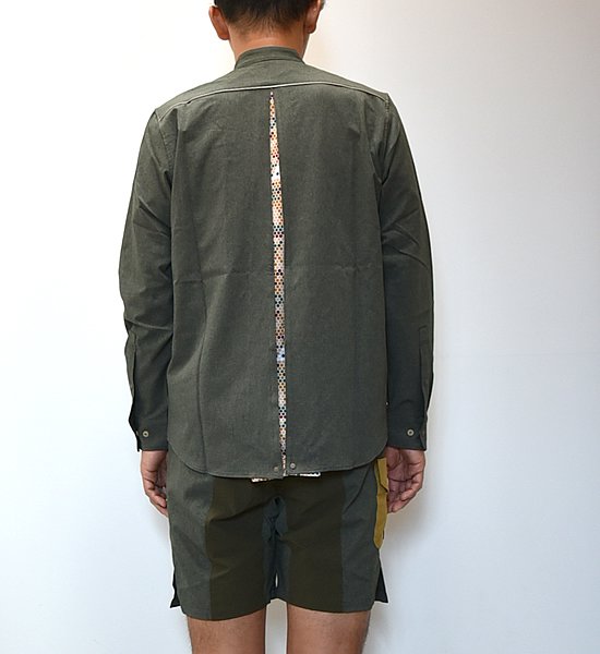 【Mountain Martial Arts】マウンテンマーシャルアーツ men's MMA×narifuri Dot Camo Band Collar Shirts "2Color"