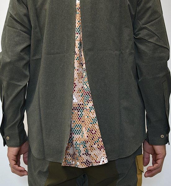 【Mountain Martial Arts】マウンテンマーシャルアーツ men's MMA×narifuri Dot Camo Band Collar Shirts "2Color"