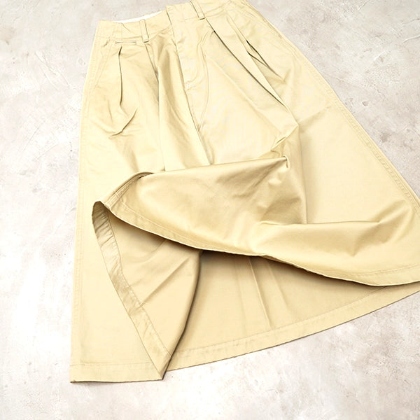【nanamica】ナナミカ women's Chino Skirt "Khaki"