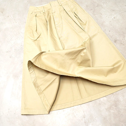 【nanamica】ナナミカ women's Chino Skirt "Khaki"