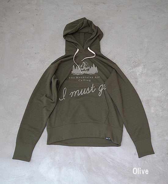 ▽Return to the mountains【BRING×Yosemite】ブリング×ヨセミテ I MUST GO DRY Sweat Hooded Pullover "3Color"