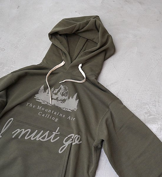 ▽Return to the mountains【BRING×Yosemite】ブリング×ヨセミテ I MUST GO DRY Sweat Hooded Pullover "3Color"