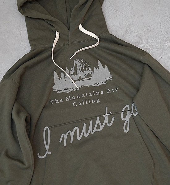 ▽Return to the mountains【BRING×Yosemite】ブリング×ヨセミテ I MUST GO DRY Sweat Hooded Pullover "3Color"