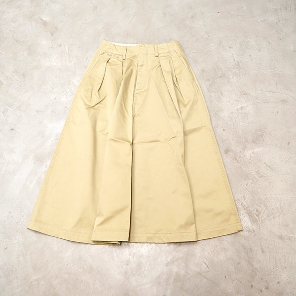 【nanamica】ナナミカ women's Chino Skirt "Khaki"