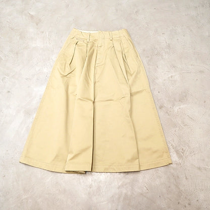 【nanamica】ナナミカ women's Chino Skirt "Khaki"