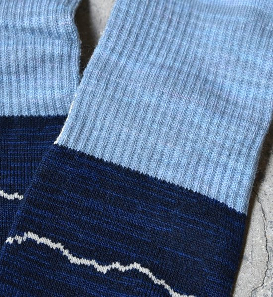 【atelier Blue bottle】アトリエブルーボトル Hiker's Socks Striped "6Color" ※ネコポス可