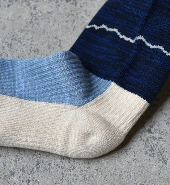 【atelier Blue bottle】アトリエブルーボトル Hiker's Socks Striped "6Color" ※ネコポス可