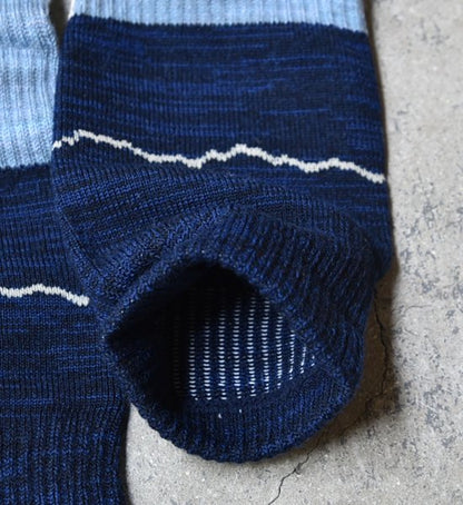 【atelier Blue bottle】アトリエブルーボトル Hiker's Socks Striped "6Color" ※ネコポス可