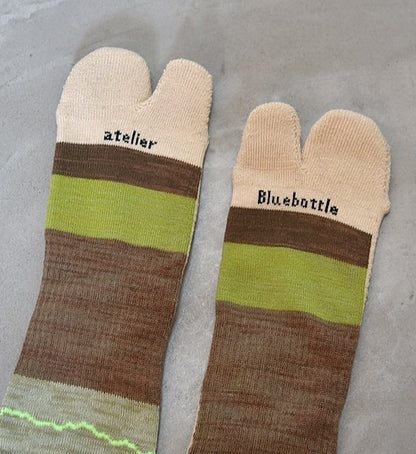 【atelier Blue bottle】アトリエブルーボトル Hiker's Socks Striped "6Color" ※ネコポス可