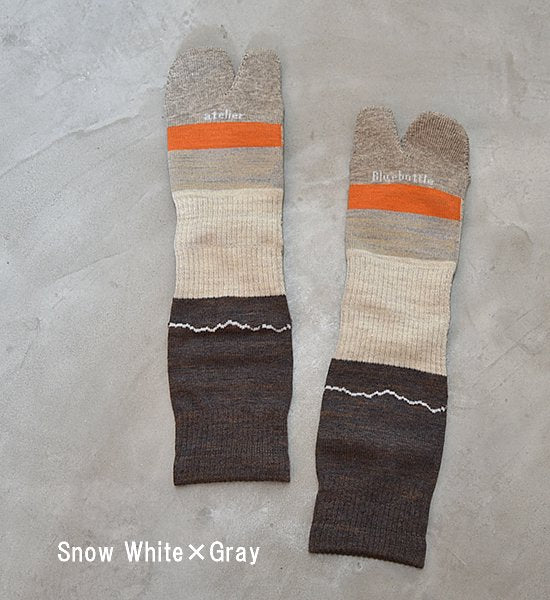 【atelier Blue bottle】アトリエブルーボトル Hiker's Socks Striped "6Color" ※ネコポス可