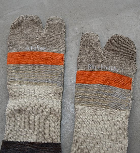 【atelier Blue bottle】アトリエブルーボトル Hiker's Socks Striped "6Color" ※ネコポス可
