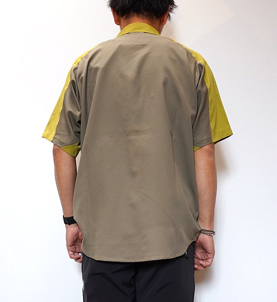 【and wander】アンドワンダー men's tech short sleeve shirt "2Color"