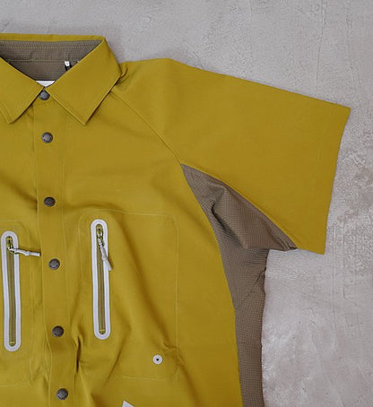 【and wander】アンドワンダー men's tech short sleeve shirt "2Color"