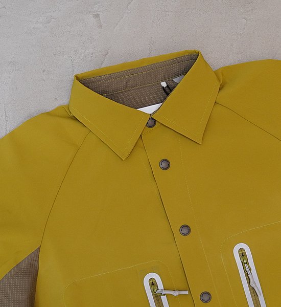 【and wander】アンドワンダー men's tech short sleeve shirt "2Color"