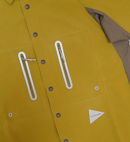 【and wander】アンドワンダー men's tech short sleeve shirt "2Color"