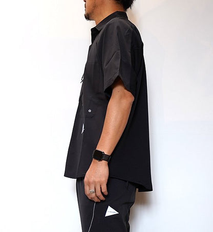 【and wander】アンドワンダー men's tech short sleeve shirt "2Color"