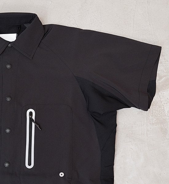 【and wander】アンドワンダー men's tech short sleeve shirt "2Color"