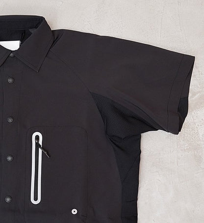 【and wander】アンドワンダー men's tech short sleeve shirt "2Color"