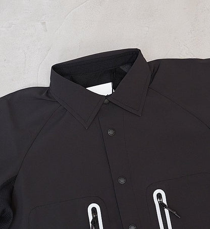 【and wander】アンドワンダー men's tech short sleeve shirt "2Color"