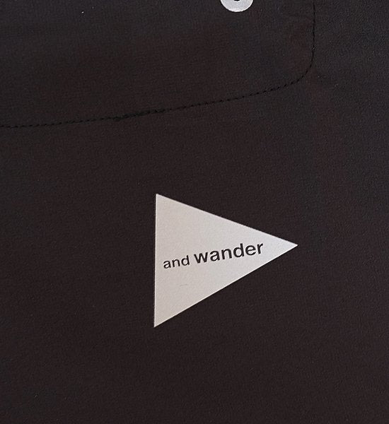 【and wander】アンドワンダー men's tech short sleeve shirt "2Color"
