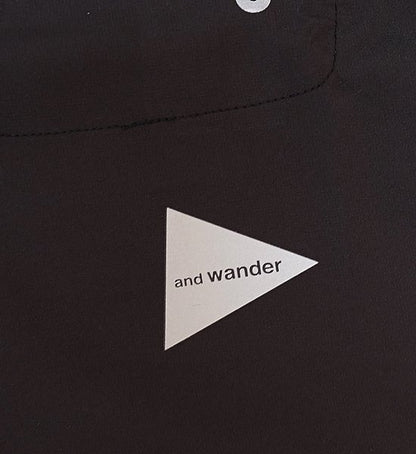 【and wander】アンドワンダー men's tech short sleeve shirt "2Color"