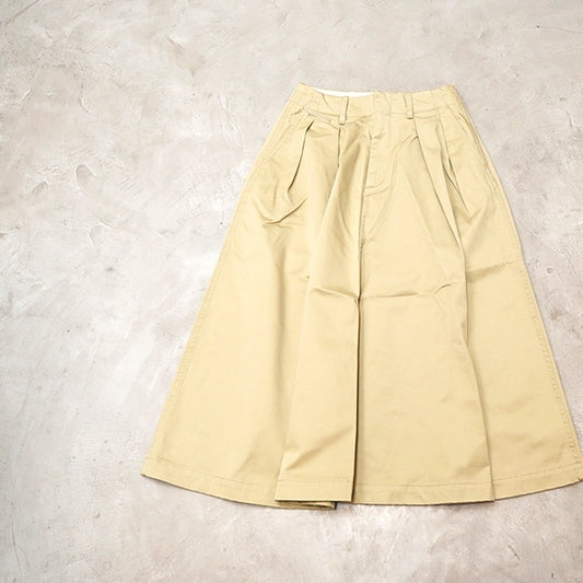 【nanamica】ナナミカ women's Chino Skirt "Khaki"