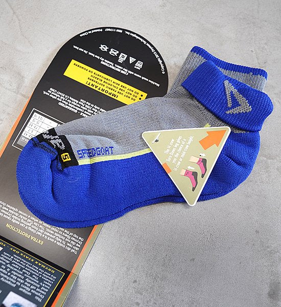 【drymax】ドライマックス Lite Trail Running (1/4 Crew) "Royale×Anth×Lime-Speed Goat-" ※ネコポス可