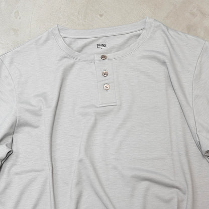 【BRING】ブリング unisex WUNDERWEAR Henry Neck T-shirt "3Color" ※ネコポス可