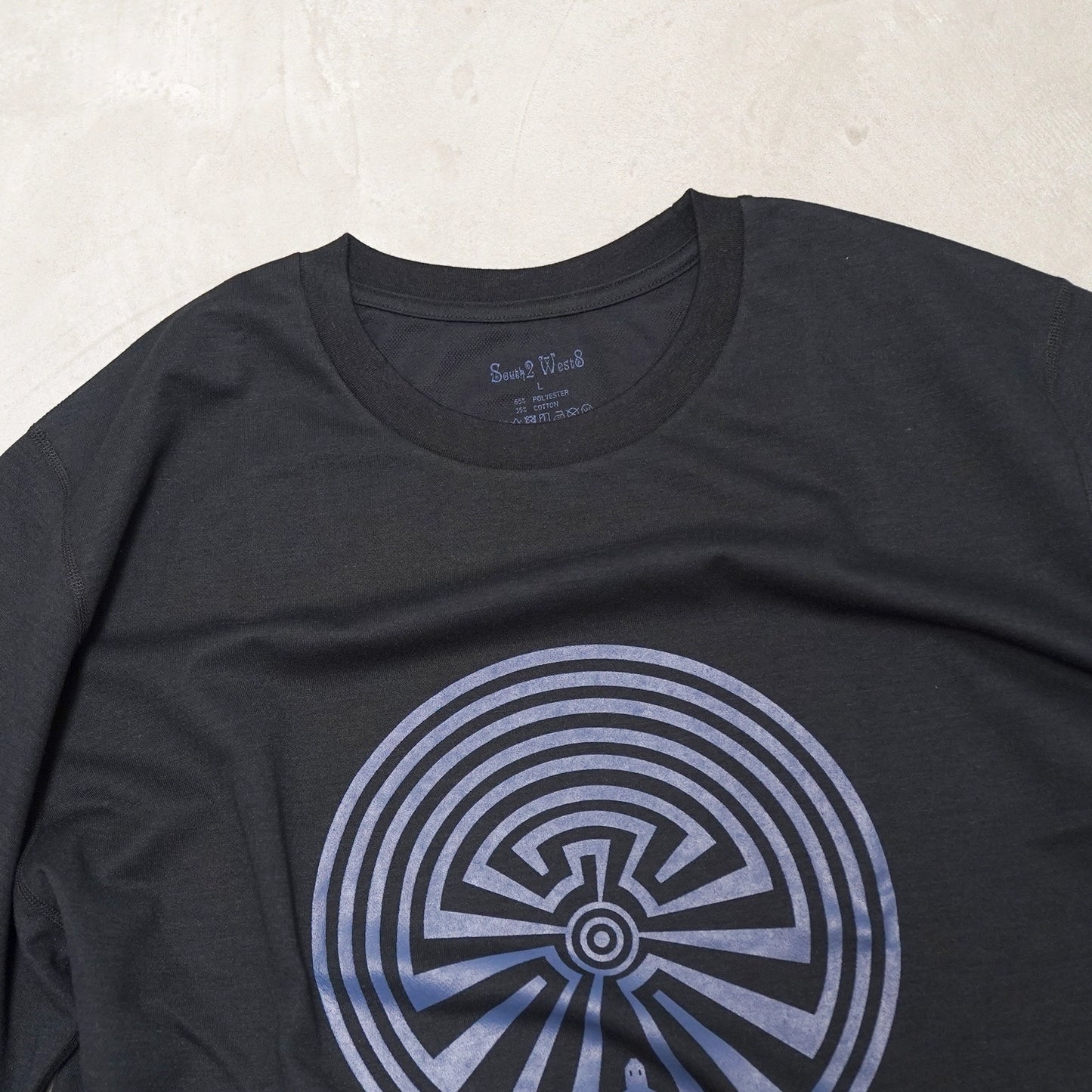 【South2 West8】サウスツーウエストエイト men's S/S Crew Neck Tee - Maze "2Color" ※ネコポス可