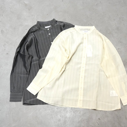 【nanamica】ナナミカ women's Band Collar Shirt "2Color"