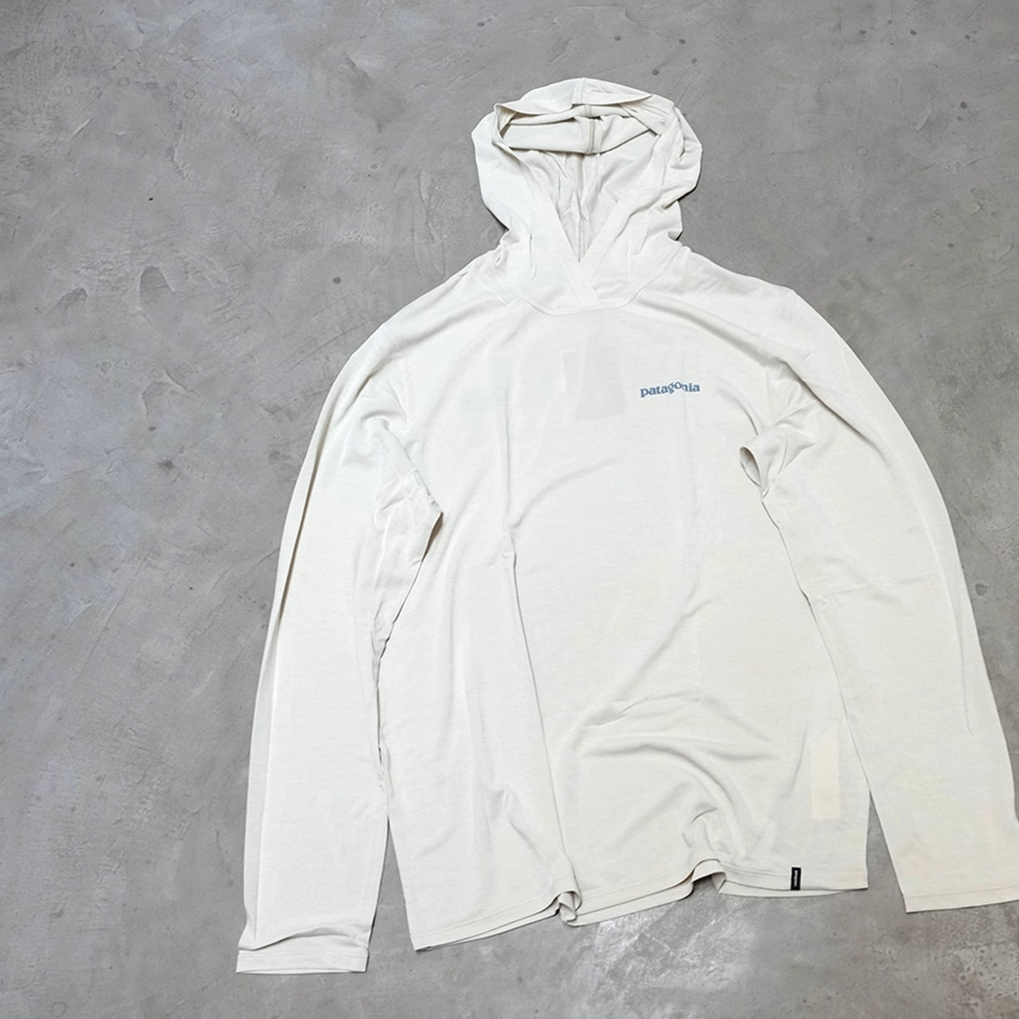 【patagonia】パタゴニア men's Capilene Cool Daily Hoody - Boardshort Logo "DYWH" ※ネコポス可