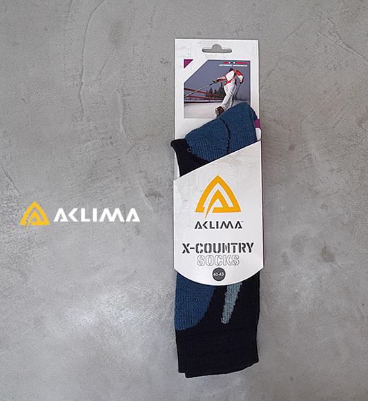 【ACLIMA】アクリマ X-Country Sock "Navy Blazer×Blue Sapphire" ※ネコポス可