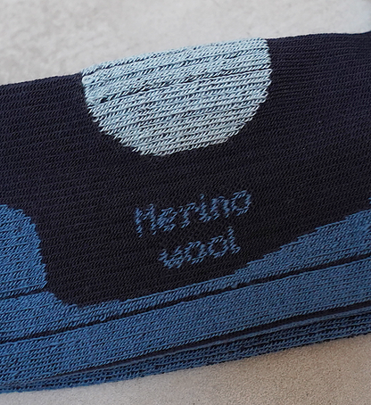 【ACLIMA】アクリマ X-Country Sock "Navy Blazer×Blue Sapphire" ※ネコポス可