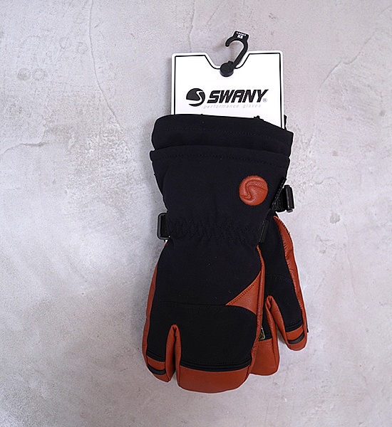 【SWANY】スワニー Women's 970 GTX 3 Finger Mitt "BK×CRM"