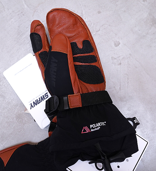 【SWANY】スワニー Women's 970 GTX 3 Finger Mitt "BK×CRM"