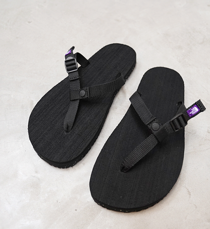 【THE NORTH FACE PURPLE LABEL】ノースフェイスパープルレーベル Field Webbing Sandal "Black"