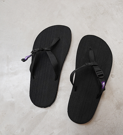 【THE NORTH FACE PURPLE LABEL】ノースフェイスパープルレーベル Field Webbing Sandal "Black"