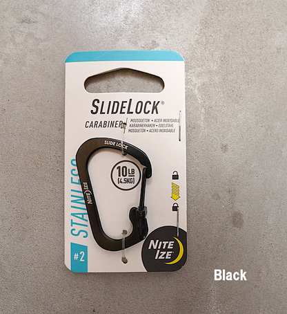 【NITE IZE】ナイトアイズ Slidelock Carabiner ♯2 "2Color" ※ネコポス可