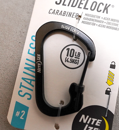 【NITE IZE】ナイトアイズ Slidelock Carabiner ♯2 "2Color" ※ネコポス可