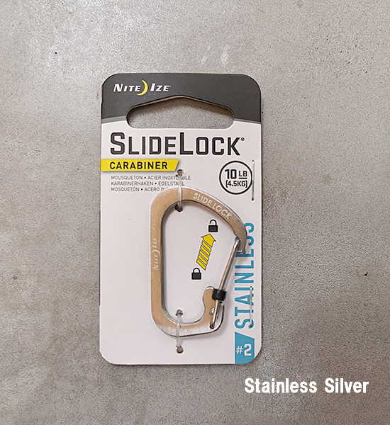 【NITE IZE】ナイトアイズ Slidelock Carabiner ♯2 "2Color" ※ネコポス可